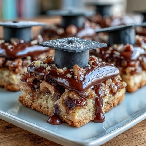 Close-up of sugar cookies decorated with fondant graduation caps and icing details, ideal for festive dessert tables.  