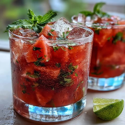 Watermelon Mint Vodka Spritz