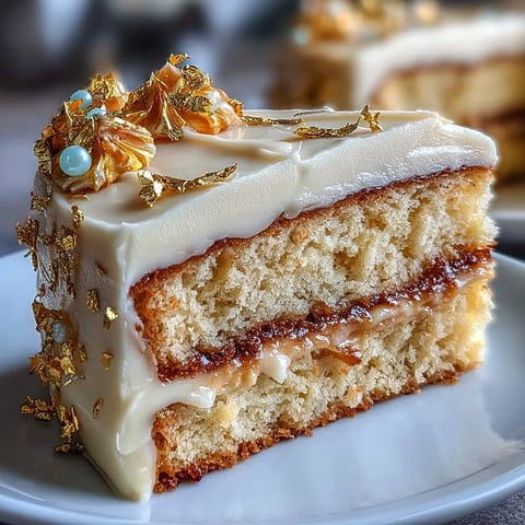 High school graduation cake with gold foil and diploma topper, a festive vanilla sponge dessert with creamy buttercream and elegant edible gold accents.