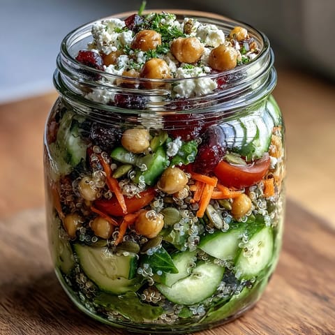 Vibrant mason jar salads packed with spinach, tomatoes, and feta for easy, nutritious lunches.  