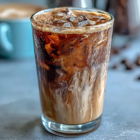 A creamy iced espresso with brown sugar syrup and oat milk, shaken to frothy perfection for a refreshing Starbucks-inspired drink.