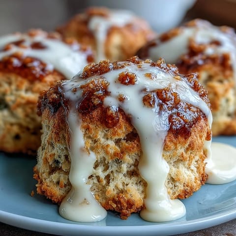 Dandelion Honey Scones Clotted Cream