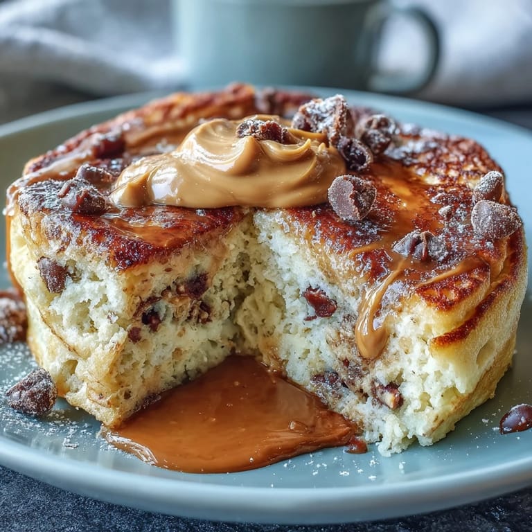 A nutritious Baked Protein Pancake Bowl sits beside a spoon and ingredients like yogurt and protein powder, highlighting its easy 27-minute preparation.