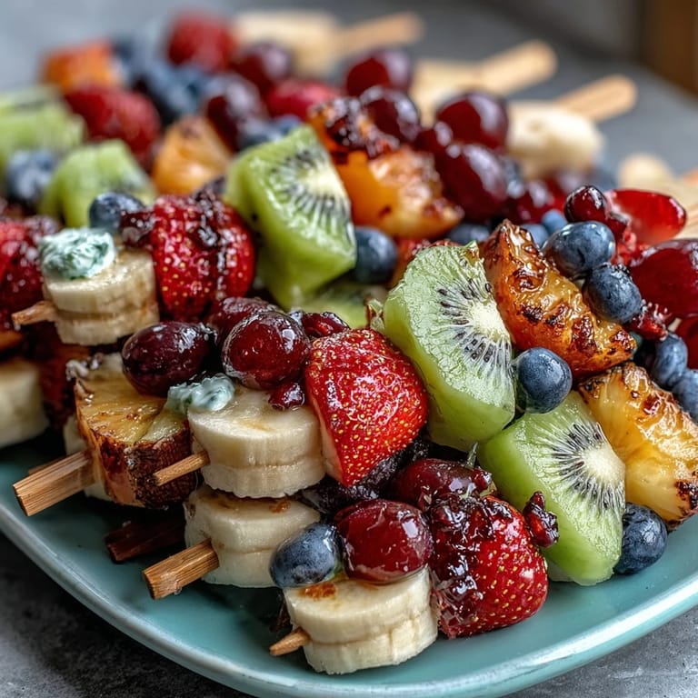 Vibrant bento box lunch with fruit skewers, yogurt dip, and veggie sticks—an easy, kid-friendly meal idea for picnics or school lunchboxes.