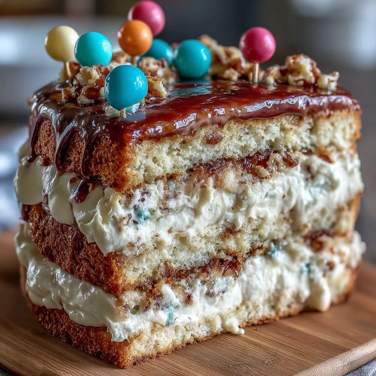 Simple graduation cake featuring two tiers of vanilla sponge, playful balloon cake toppers, and creamy frosting for a festive look.