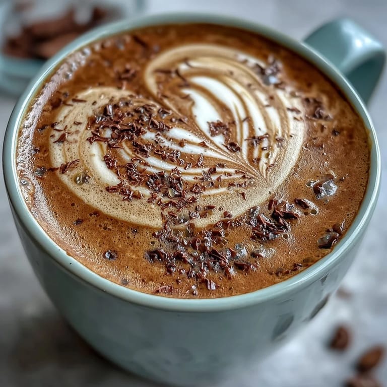 Enjoy a nourishing Adaptogens Latte topped with cinnamon, a healthy afternoon delight.